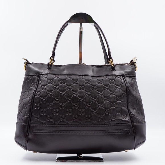 AV56❤️ GUCCI Guccissima Mayfair Top Handle Satchel - Picture 6 of 15